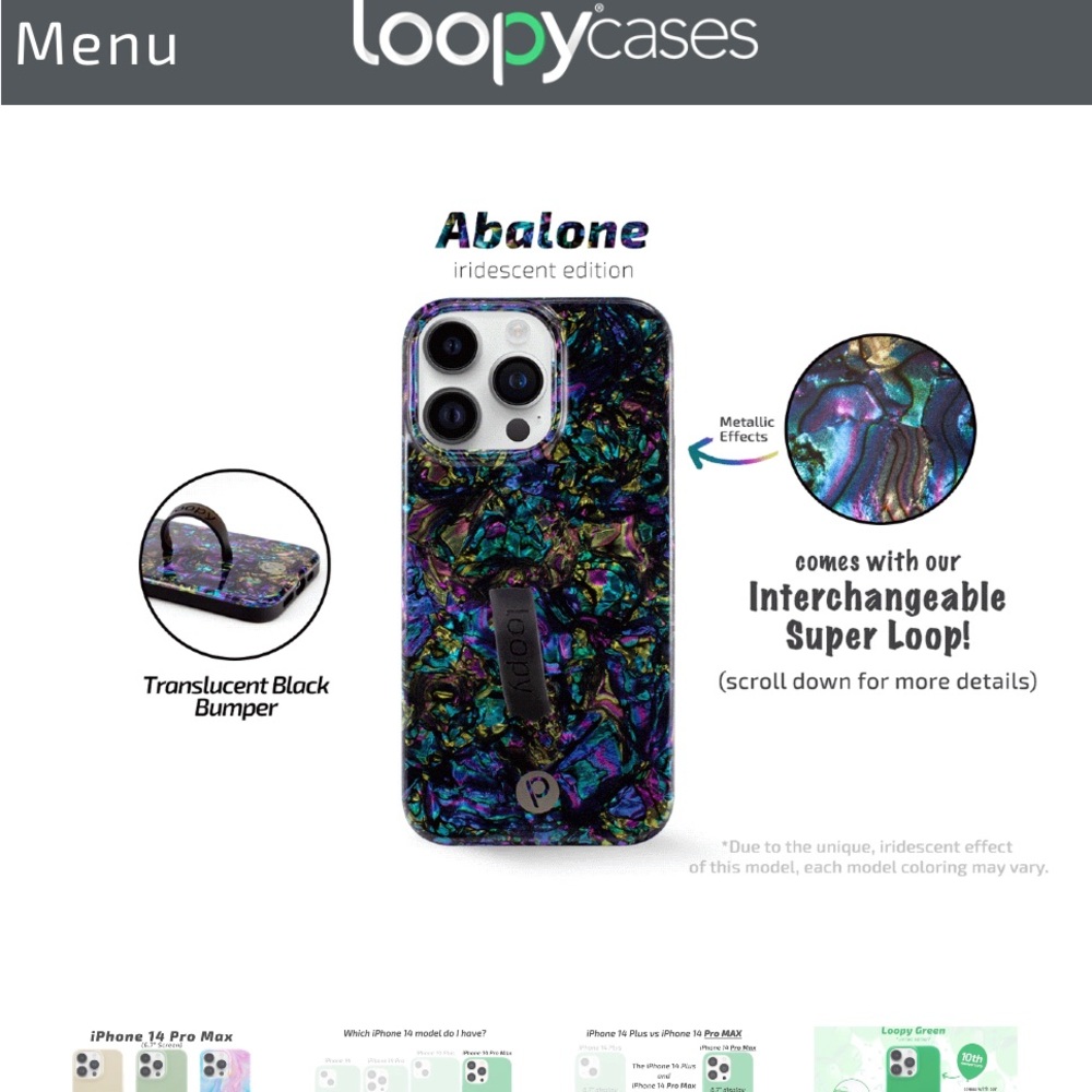 Abalone loopy case for iPhone 13 pro max